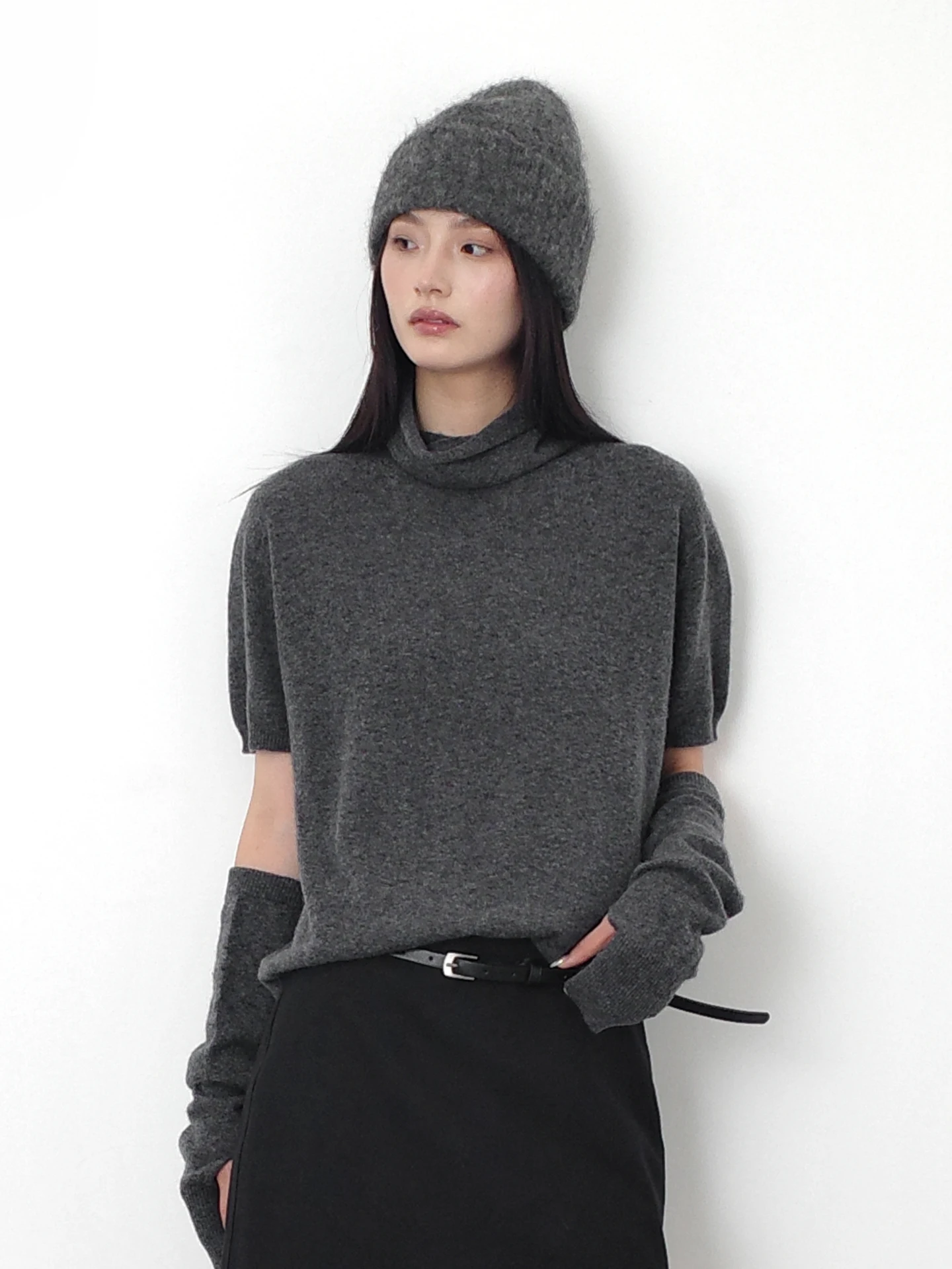 

Soft Wool Blend T-irt Women's Svel Knitted Sweater Casual Autumn Winter Faion Comfortable Warmth Color