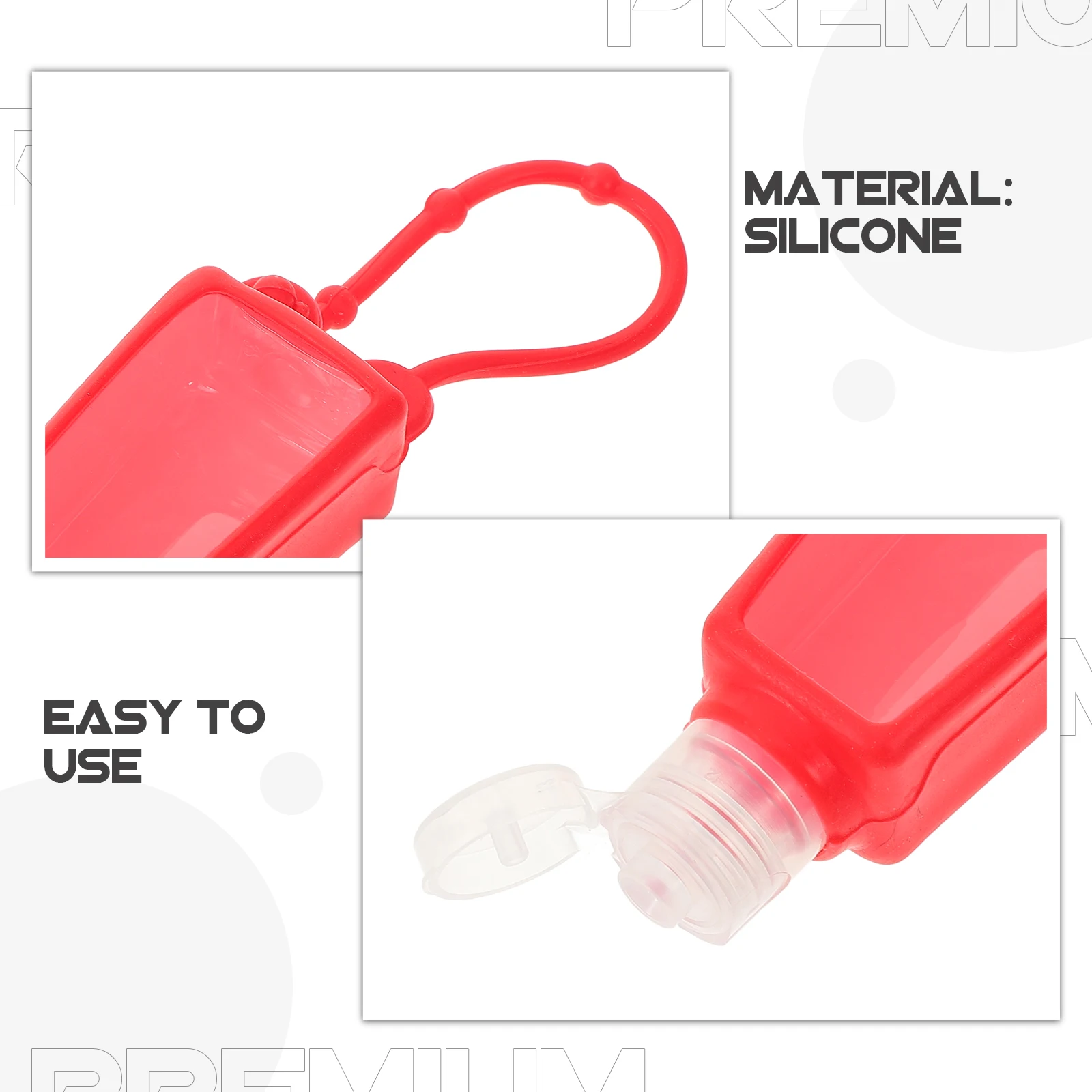 

10pcs Silicone Bottle Sleeve Hand Case Portable Travel Container Holder for Liquid Soap Bottle 10 20mm Diameter Easy