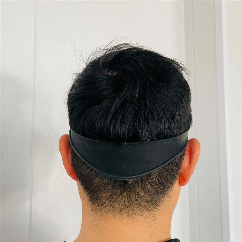 #38Y Neckline Shaving Template and Hair Cutting Guide,Silicone Gray,Hair Trimming Guide,(silicone)