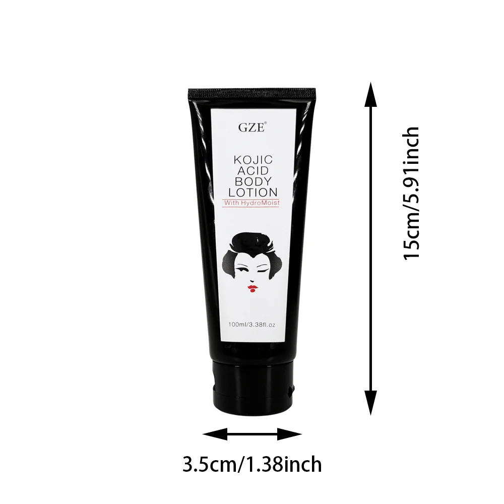 لوشن الجسم بحمض الكوجيك GZE مع حمض الكوجيك والنياسيناميد كريم ترطيب الوجه والجسم مناسب لجميع أنواع البشرة