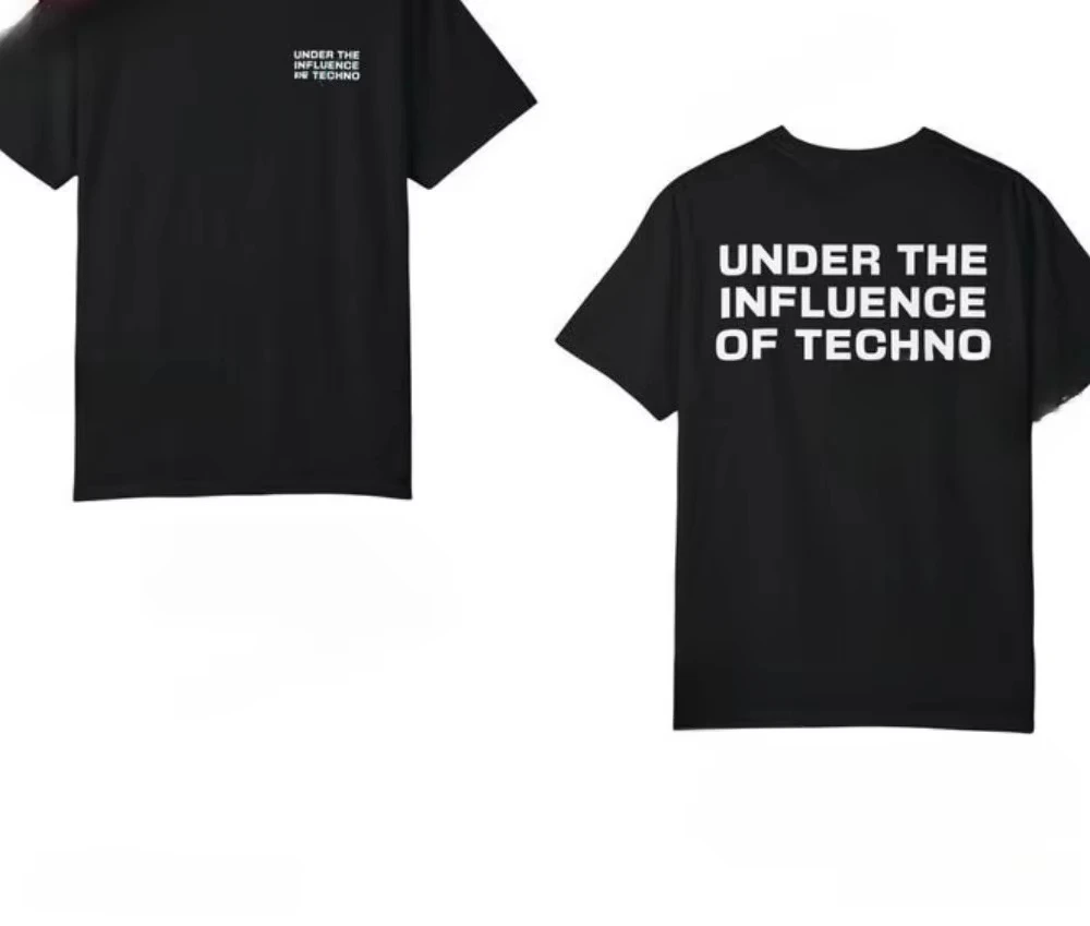 Under The Influence of Techno Rave Festival Music Party Outfit Graphic T Shirts Woman Man Summer Music Festival Celebration