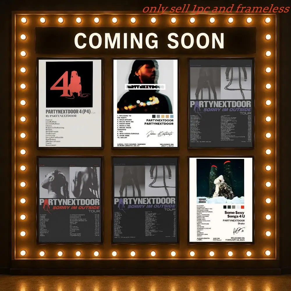 Alternative R&B Singer P-PARTYNEXTDOOR Poster Poster Gallery Prints Home Decoration Painting Living Room