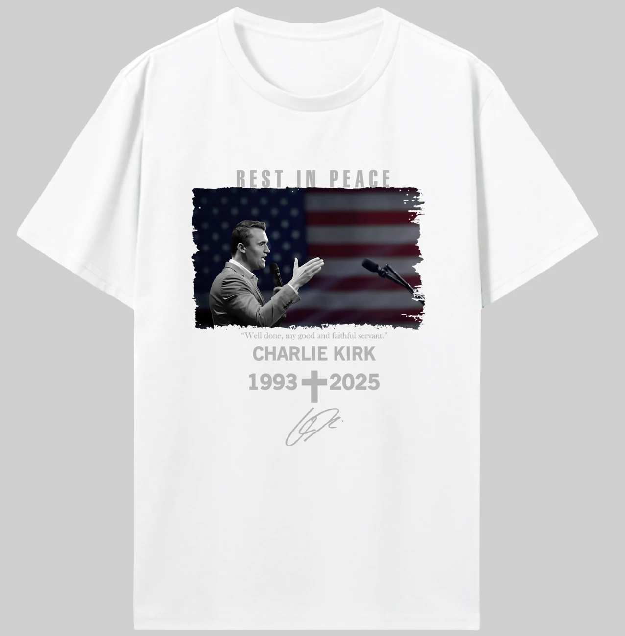 LE RIP Justice for Charlie Kirk Shirt Prayers Up for Charlie Human Rights Activist Shirt Thank You for Your Memories 1993-2025