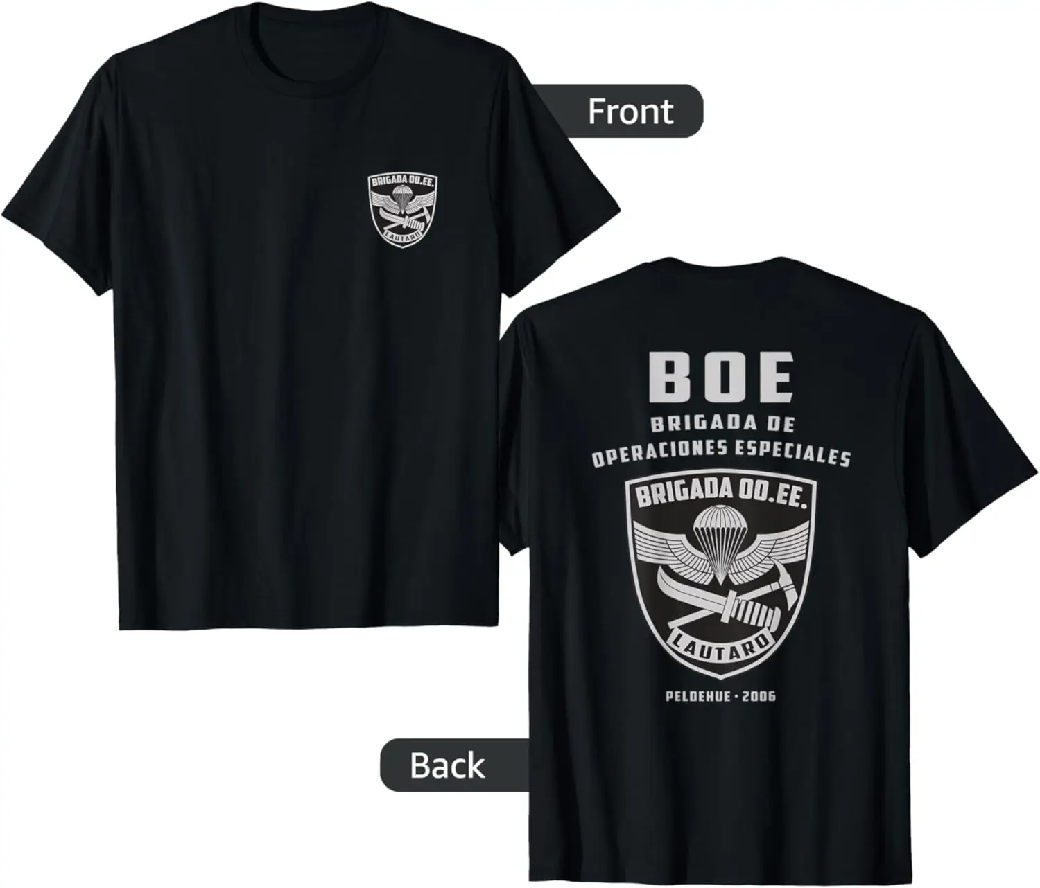 

Chilean Army Special Force Lautaro Brigade Chile Military T-Shirt Short Sleeve Casual 100% Cotton Shirt