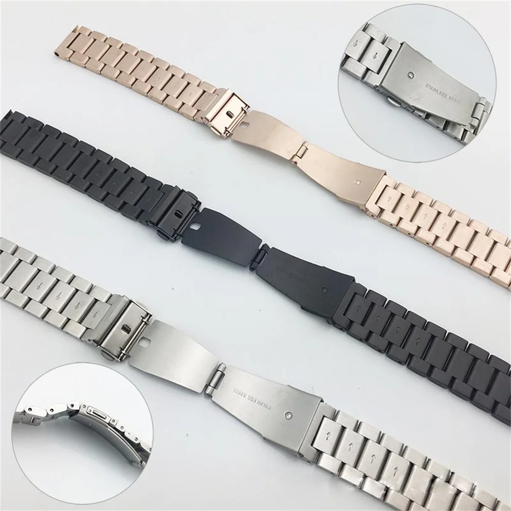 16mm 18mm 20mm 22mm 24mm Watch Band Stainless Steel Watch Strap, Quick Release, Replacement For Smartwatch, Traditional Watch