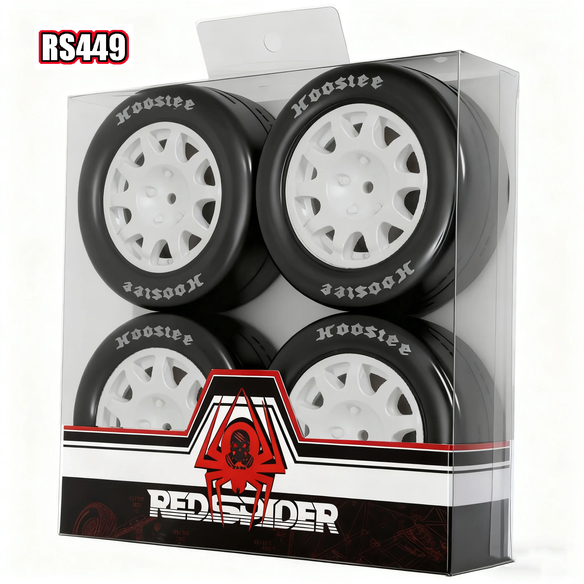 4 szt. Zestaw felg i opon do zdalnie sterowanych pojazdów RC, opona do 1/8/9hpi Rally WR8 Ford CNE Business Carisma Rally General Motors