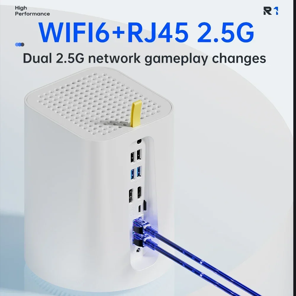 NAS كمبيوتر صغير جدار الحماية Intel N100 4x LAN 2x LAN Intel Ethernet i225V 2.5G WiFi 6 يدعم FreeNas RAID Windows 11 Pfsense Router OS