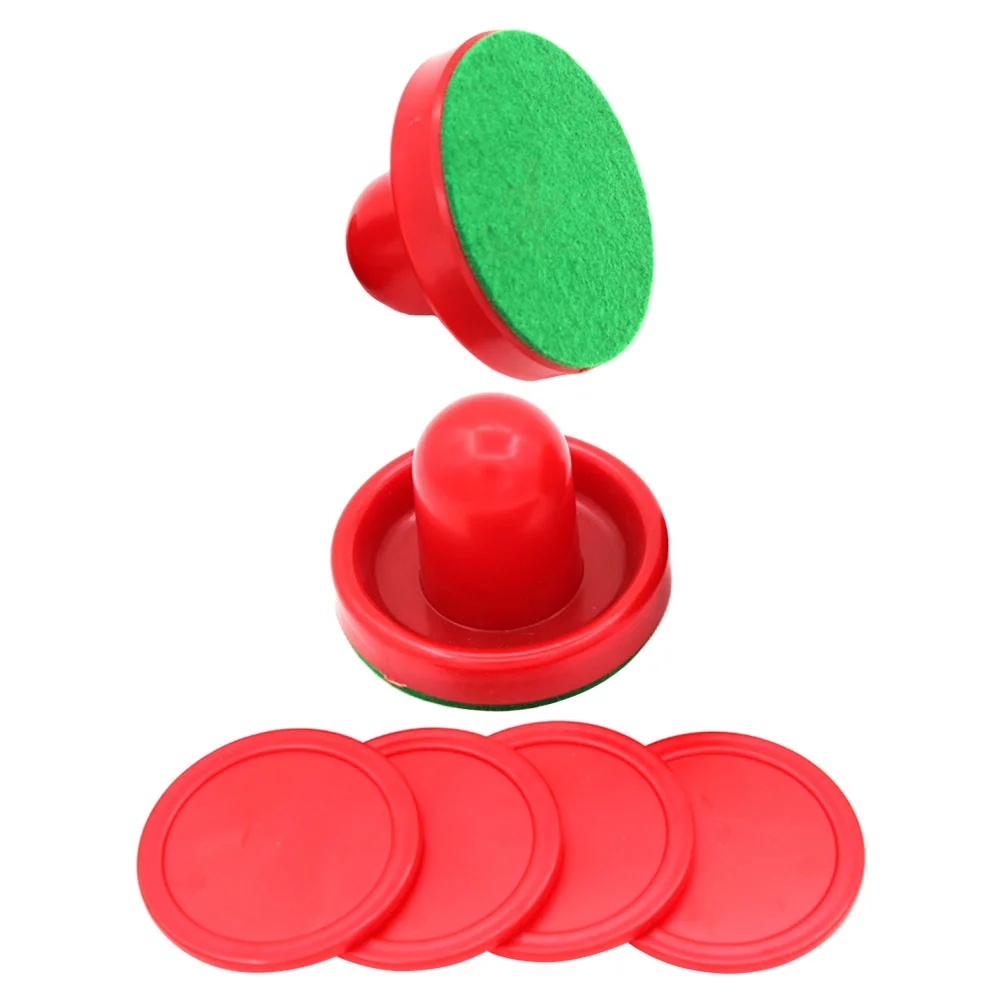 1 Satz Air Hockey Pucks Paddles Air Hockey Teile Pucks Ersatz für Spieltische Air Hockey Paddles