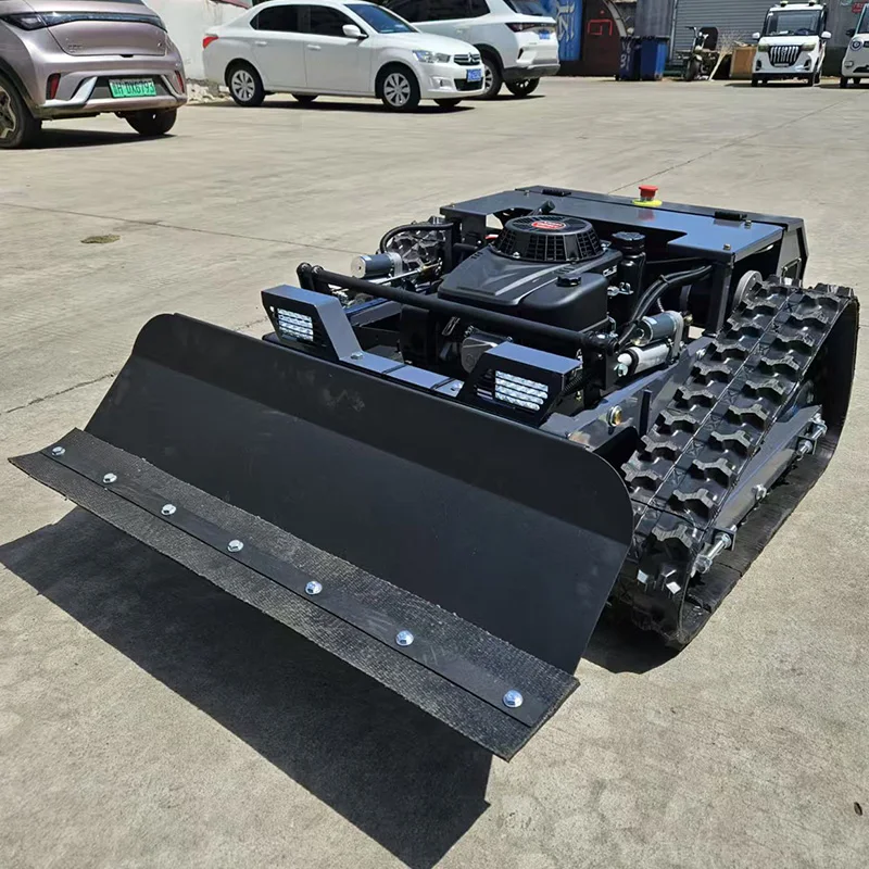 Farm Use Robot Lawn Mower Grass Cutter Lawn Mower RC Lawn Mower Heavy Duty Crawler Design