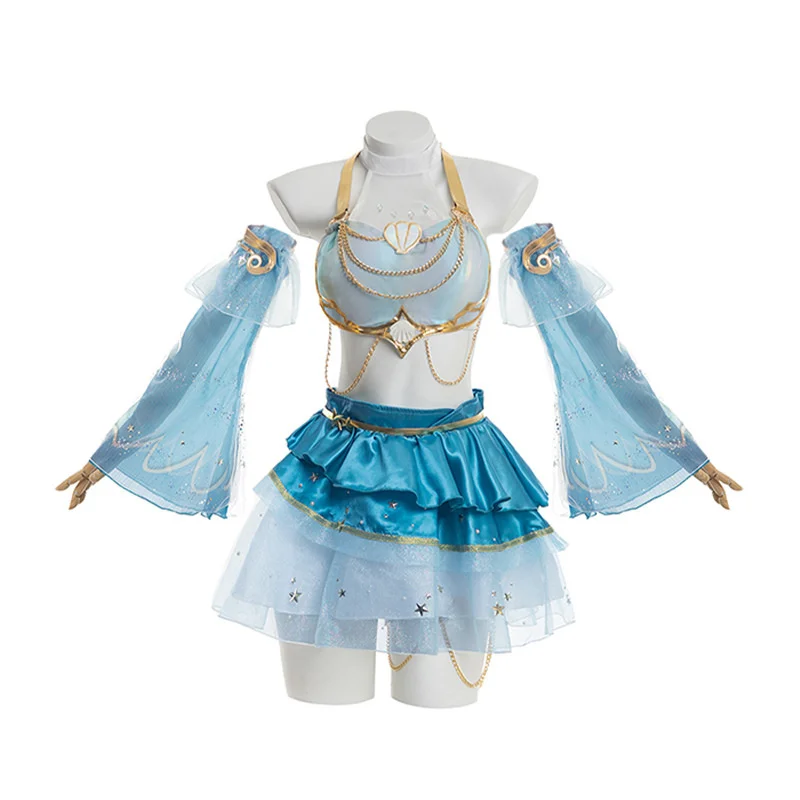 GameLOL Costume Lol Prestige océan chanson Seraphine Cosplay Costume Seraphine Costume Halloween Cosplay fille robe mignonne 2025