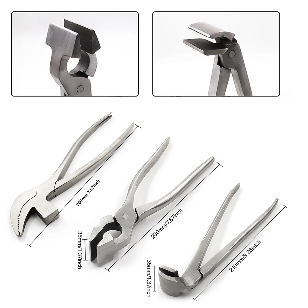 Leather Plier Bear Grips Leatherworking Pliers with Plier Fixed Clamp Perfect for DIY Projects and Professional Use