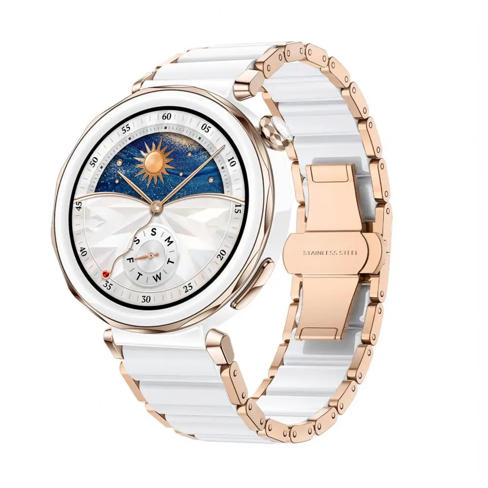 Pulseira de relógio respirável para relógio gt 5 pro, pulseira universal resistente a arranhões