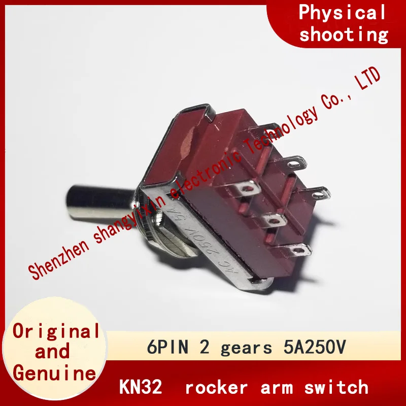 Original KN32 button rocker switch Twist switch Ping-Pong toggle switch 6-pin 2-speed wiring power switch