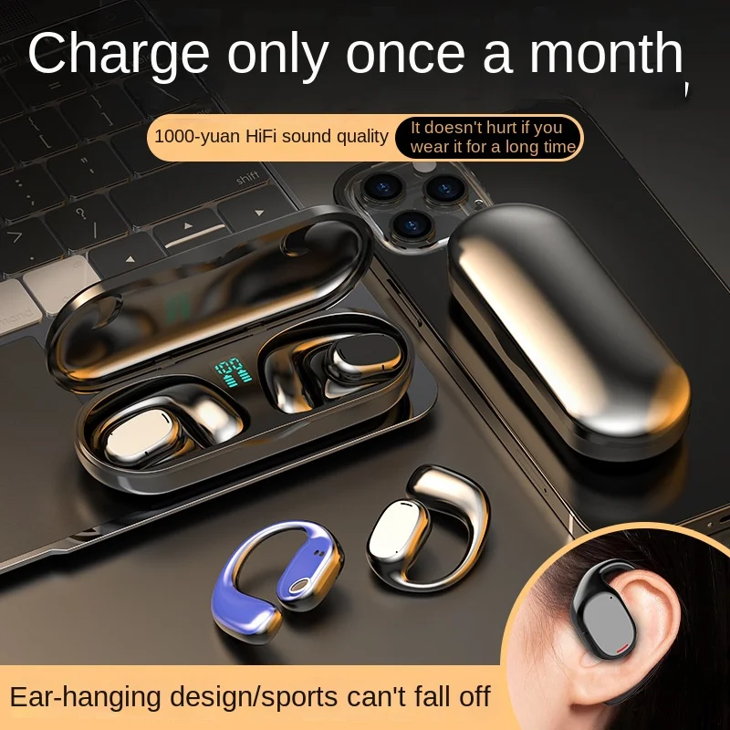 OPUYYM  JS 270 Wireless Bluetooth Headset Noise Reduction Ear Hook Air Bone Conduction Running Anti-sweat Long Battery Life