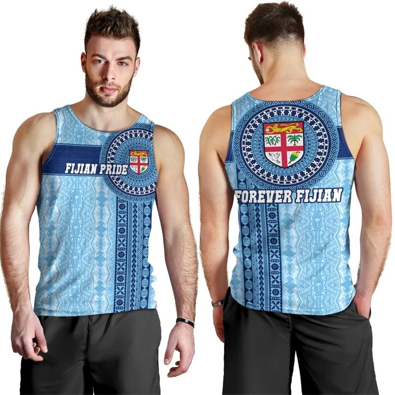 3D Flying Fijians Print Fijian Pride Tank Top Fijian Independenceday Graphic Men Gym Clothing Kid Fashion Cool ClothesTank Tops