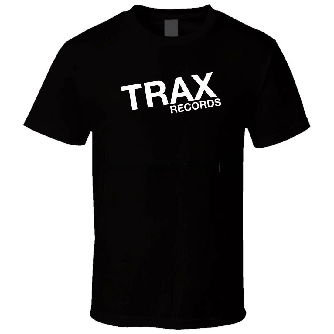 Trax Records 2 Black Men's T-Shirt Summer Style Customizable Hand-Painted Design Custom Clothing Service