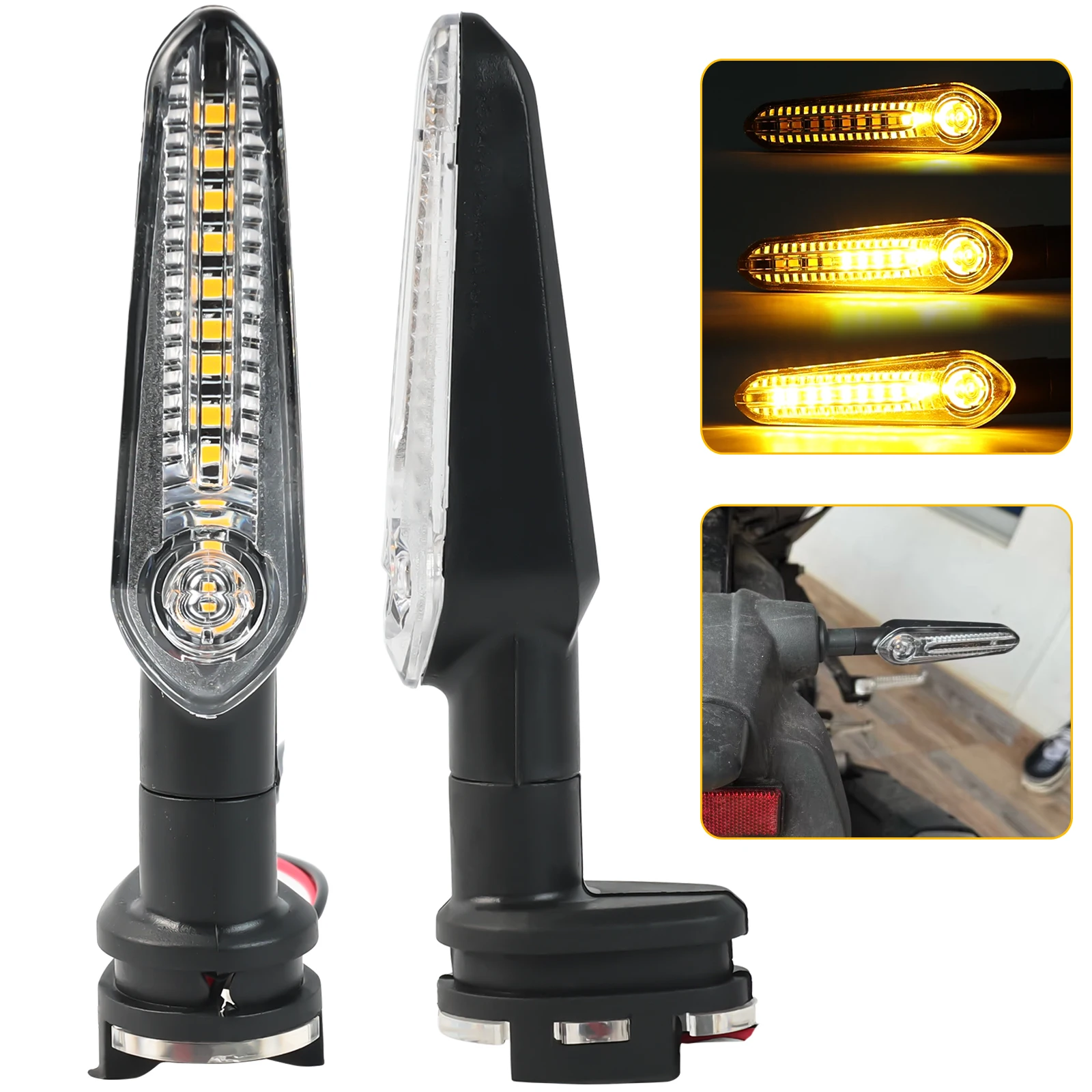 Luz led indicador de sinal volta para yamaha MT-01 mt03 mt07 mt09 tracer 9 900/gt tenere 700 xsr 155 fz6 motocicleta piscando lâmpada