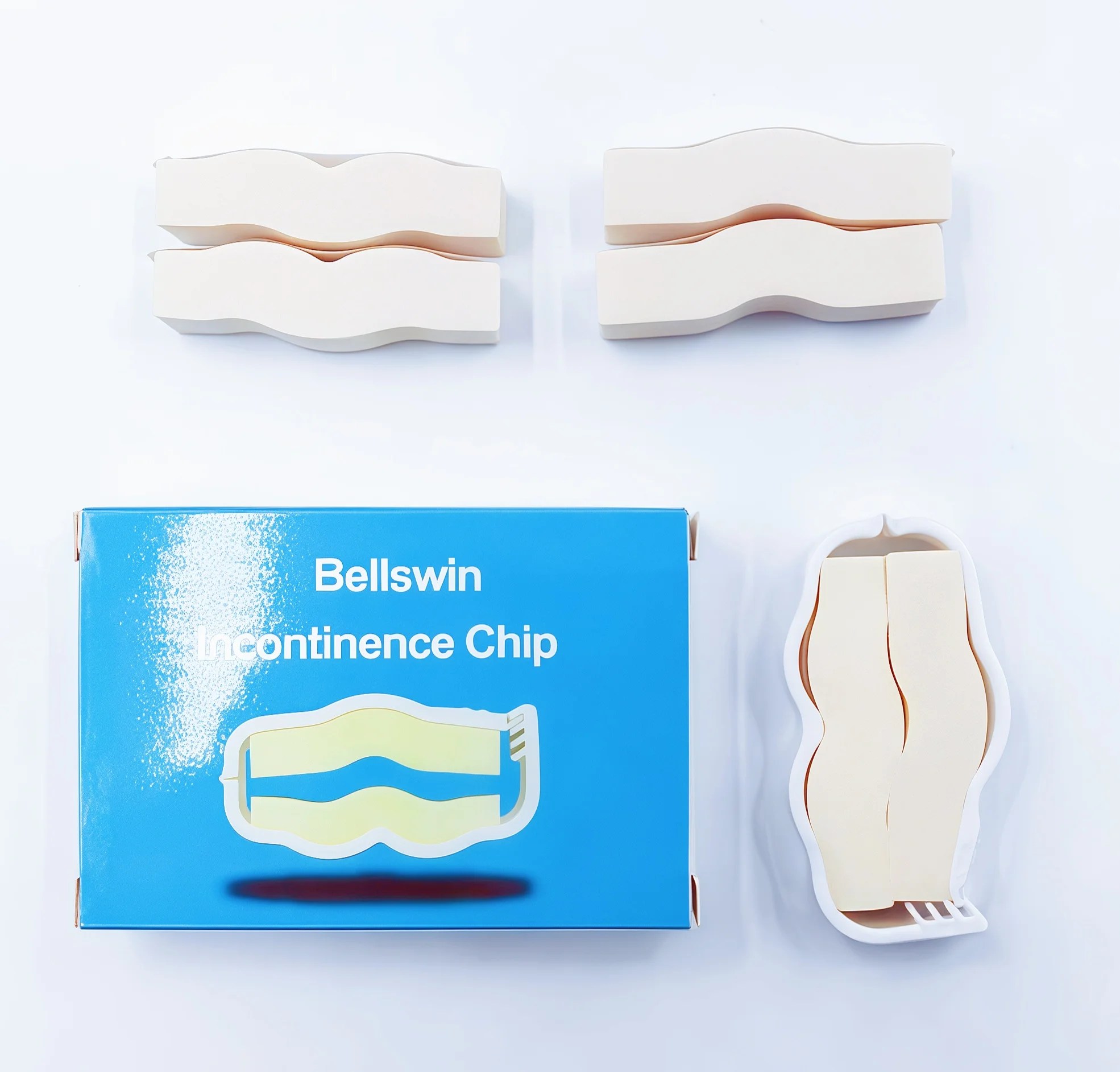 Light Comfortable Male Incontinence Care Clip for Men Penile Clamp with Soft Sponge Curved Shape Design for Urinary Incontinence