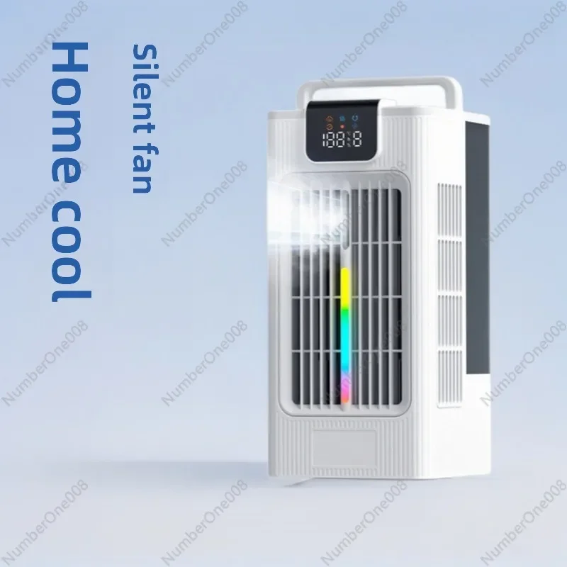 Bladeless Air Cooler (Ice Mist) - Smart Oscillation, Water-Added Humidify for Home Bedroom