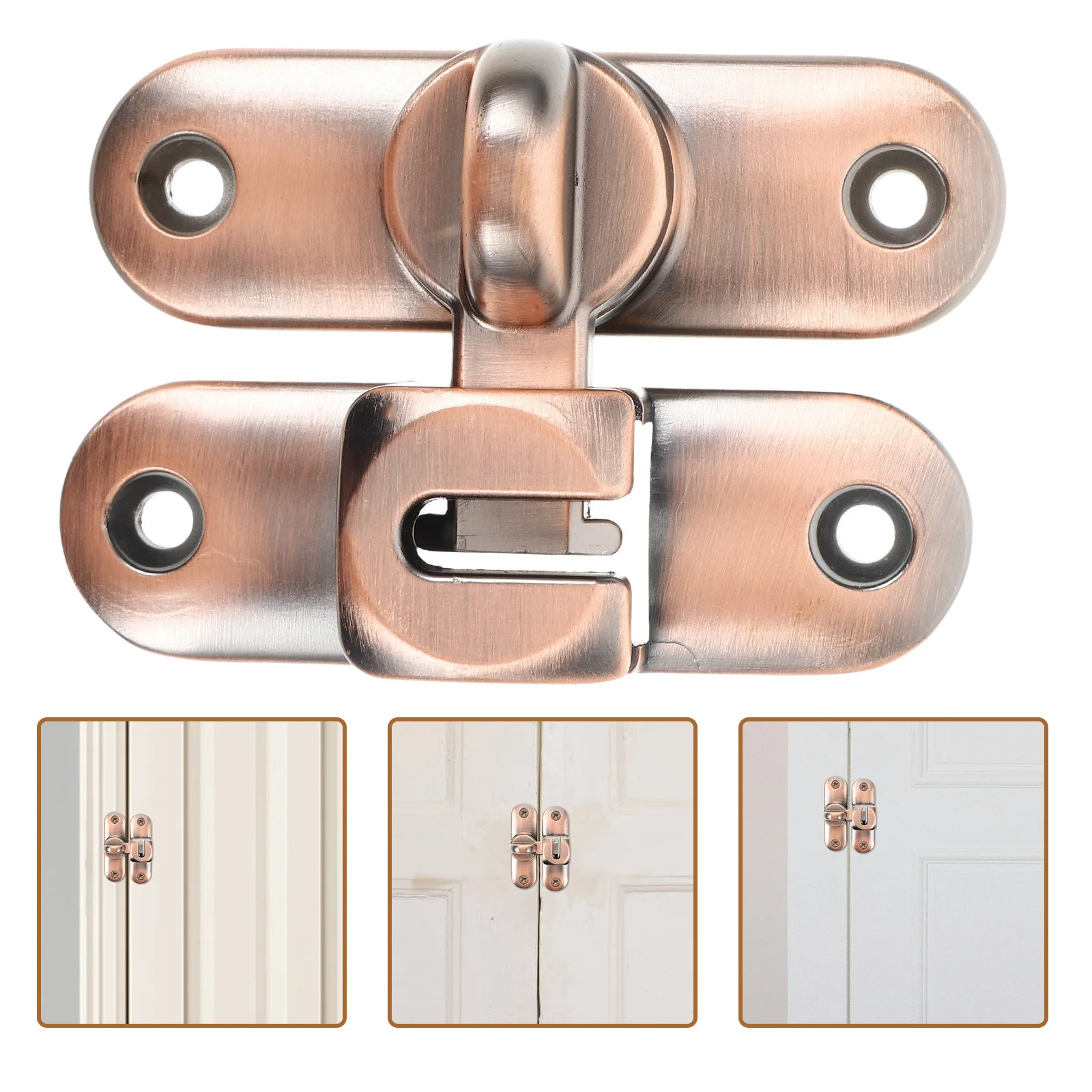 

1 set 1 Set Sliding Door Lock 90 180 Degree Zinc Alloy Heavy Duty Flip Latch For Barn Interior Screen Doors Security Hardware