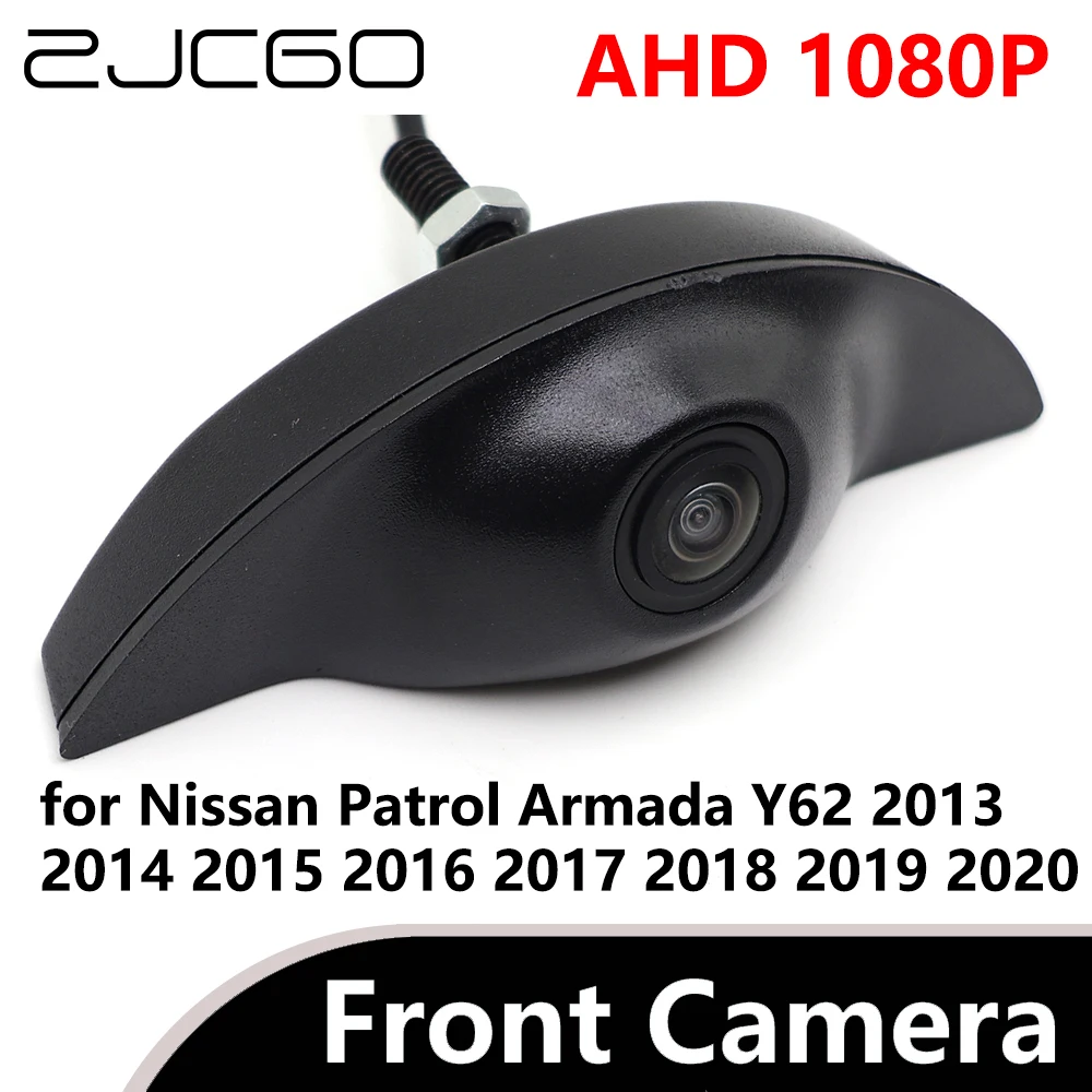 

ZJCGO AHD 1080P CVBS 480P 170° Car Parking LOGO Front View Camera waterproof for Nissan Patrol Armada Y62 2013~2020