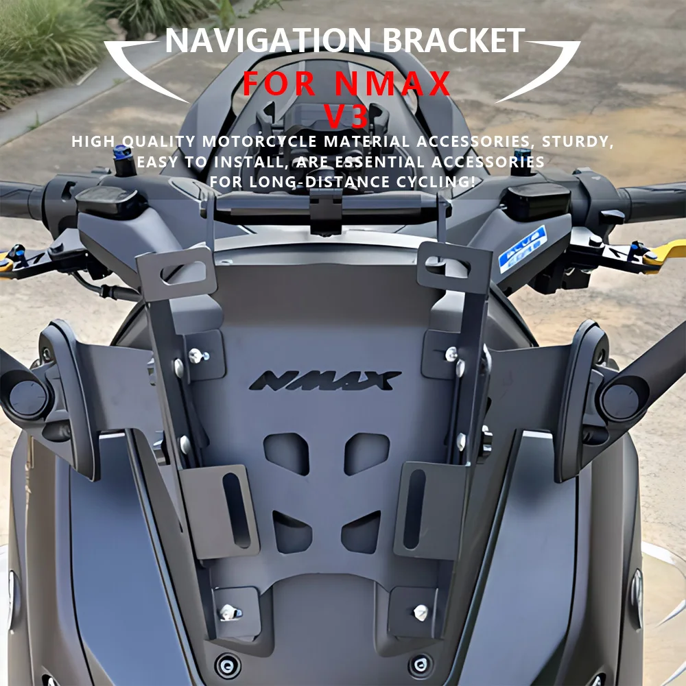 MTKRACING For YAMAHA NMAX V3 Motorcycle Side Mirrors Bracket Kit Windshield Rearview Mirrors Holder Accessories