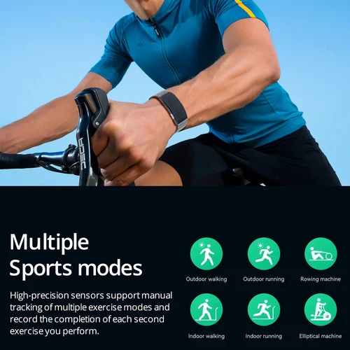 Imagen 2 del producto Pulsera Inteligente VALDUS VITRO ECG, Monitor de Ritmo Cardíaco y Presión Arterial, Resistente al Agua, Batería de Larga Duración, Fitness, SOS, Nuevo 2026, Sin Pantalla