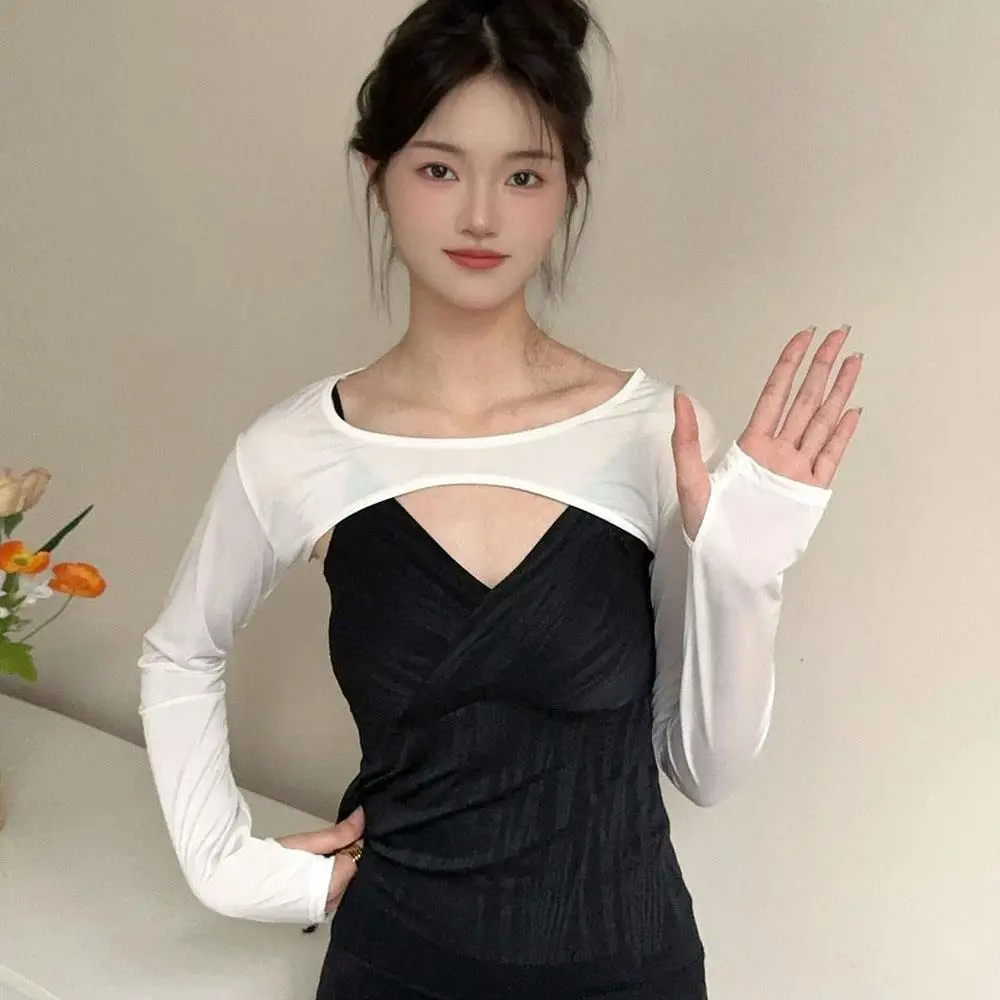 얼음 실크 목도리 슬리브 팔 선 스크린 자외선 차단 스포츠 장갑 야외 활동 러닝 낚시 사이클링 팔 슬리브 UV 팔 커버