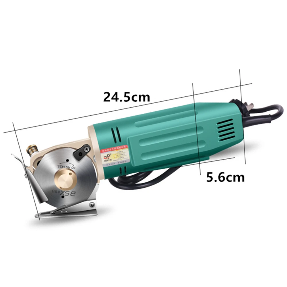 กรรไกรไฟฟ้า170W 110V/220V ผ้าใบมีดหมุนอเนกประสงค์สำหรับใช้ในครัวเรือนและเครื่องมือตัดหนังสามารถตัดได้25mm