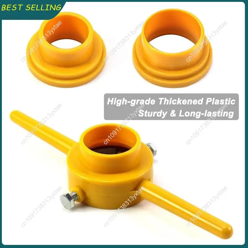 

N09R-6Pcs PVC Thread Maker Tool Pipe Threader Plumbing Tool Kit Pipe Round Die Set With 3 Dies 1/2 In,3/4In And 1In NPT Die Set