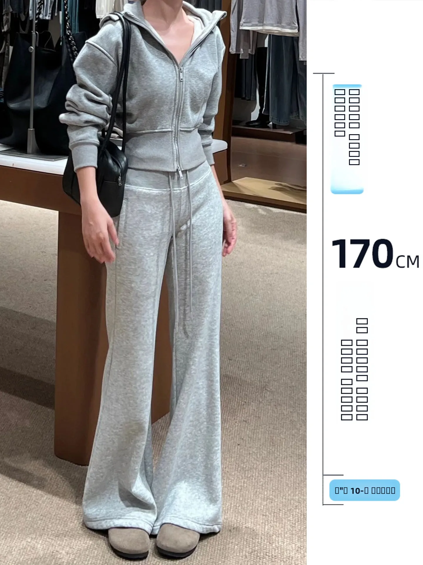 

Женские брюки-клеш с высокой талией, свободного кроя, для похудения, повседневные, осенне-зимние, с широкими штанинами и шнурком