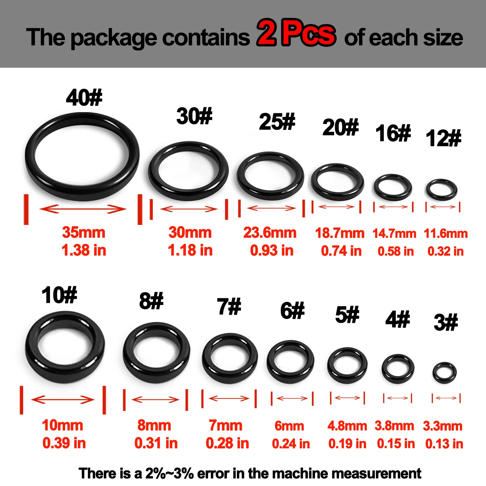 26Pcs Fishing Rod Repair Kit Ring Wear Resistant Ceramic Guide Ring Rod Eye Replacement Kit Fishing Rod Guides Alconite Ring Set