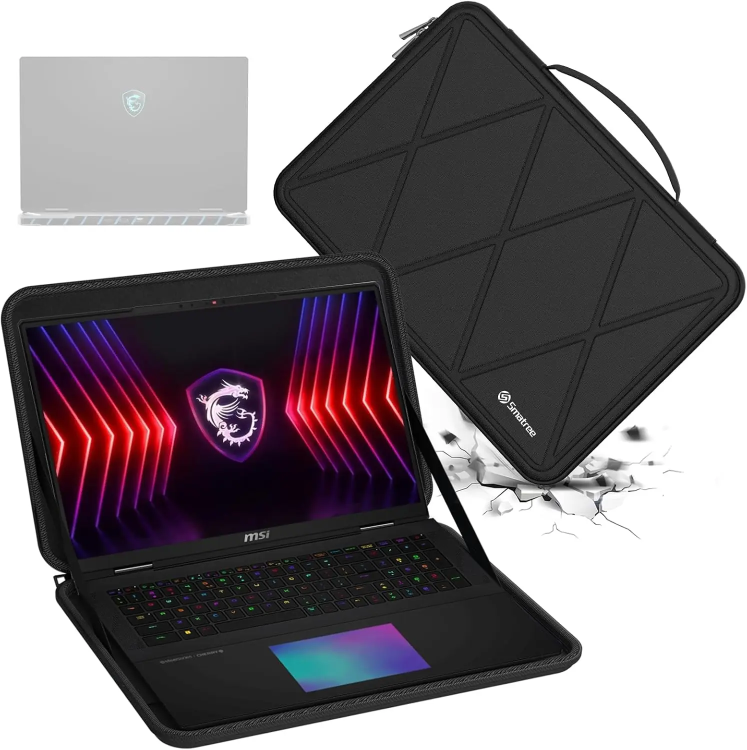 Smatree Hard EVA Protective Sleeve Compatible for 18 Inch MSI Vector A18