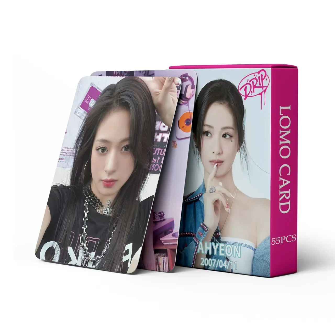 55pcs/set Kpop BABY MONSTER AHYEON Single Lomo Cards Photo Album DRIP BABYMONSTER Solo Postcards