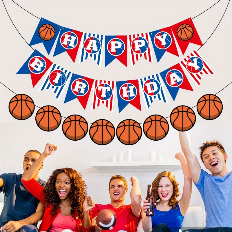 1 Set, Sports Party Decoration Paper Flag, Baseball, Football, Rugby Sequins, Spiral Props,Hanging Decorations,Scene Arrangement