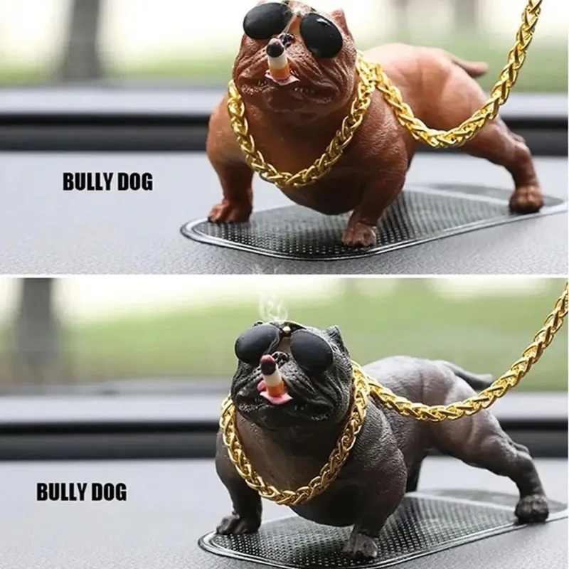 Car decoration bully dog car decoration social dog large boys cool dog car simulation dog