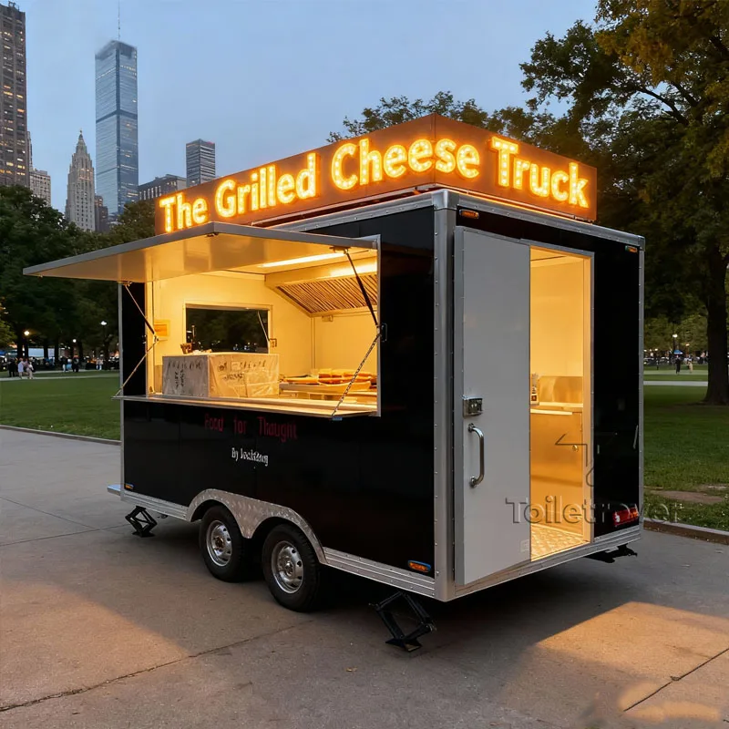 

Usa Standard Luxury Taco Food Truck Charcoal Bbq Hot Dog Roasted Chicken Shawarma Fast Food Truck Trailer With Full Kitchen