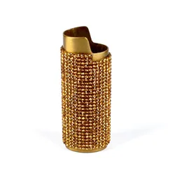 New Shiny Lighters Case Sleeve Holder For BIC Classic Size Lighter Bling Rhinestone Crystal Lighter Case Cover Sleeve