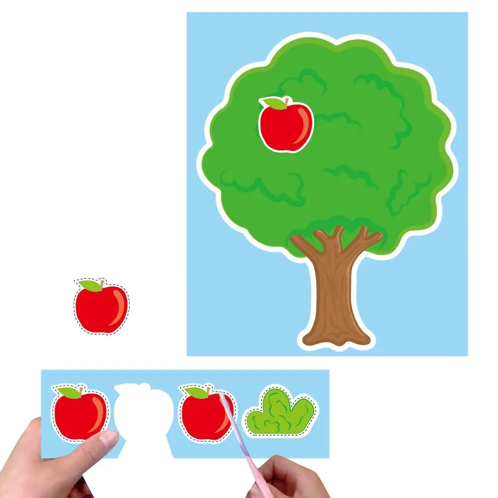 

Paper Children's Paper-cut Book Montessori Art Learning Cutting Activity Book Educational Cartoon Children Handmade Paper Toy