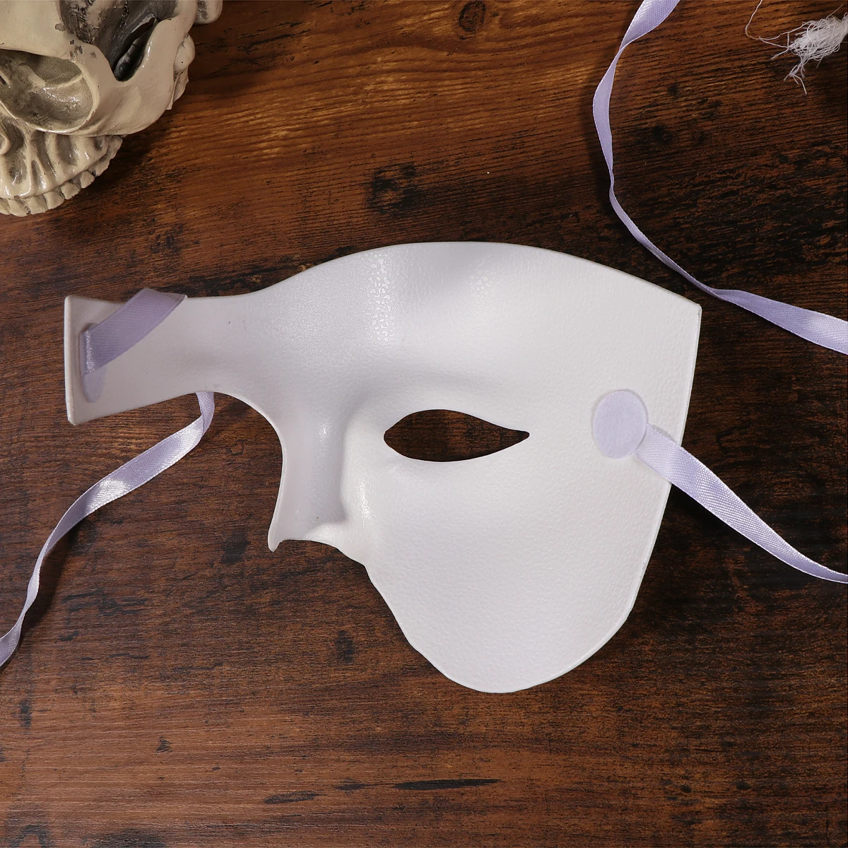 

Half Face Mask Cosplay Masquerade Masked Wedding Parties One-eyed Halloween Detailed Decorations Festival