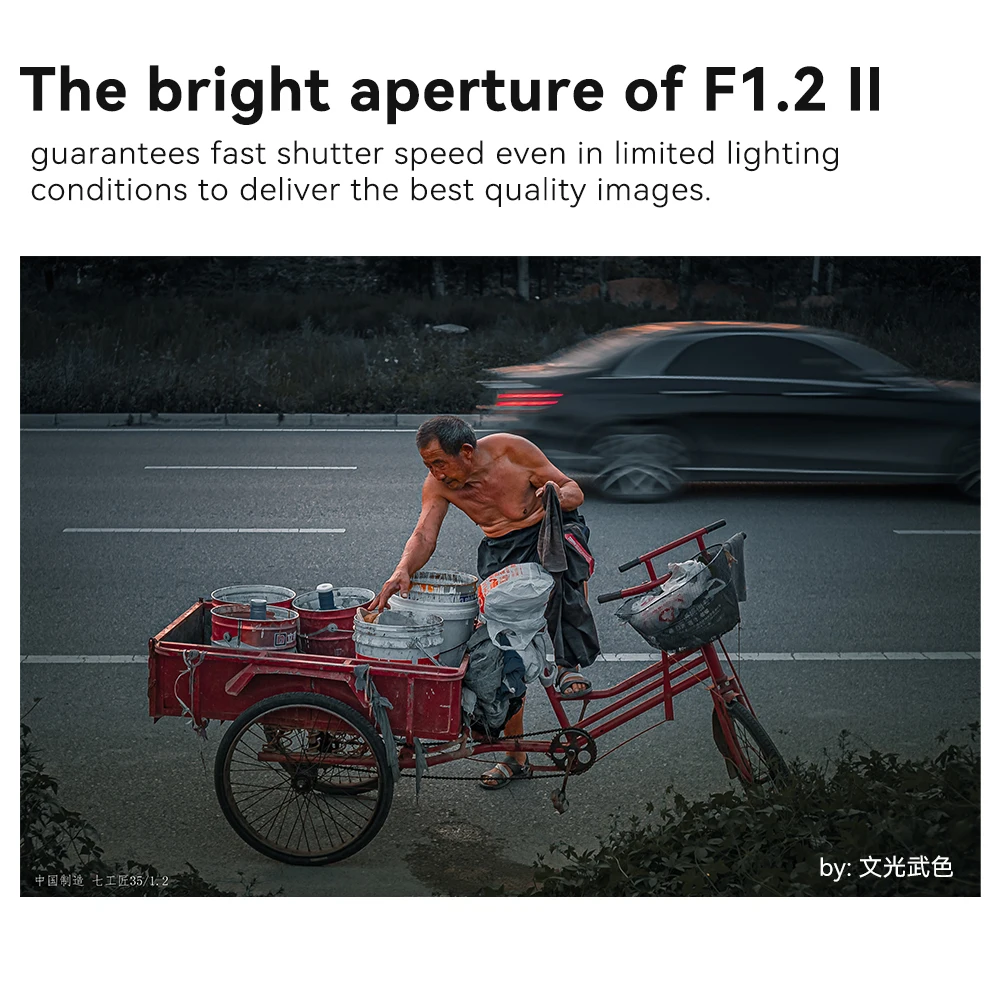 7artisans 35 мм F1.2 II APS-C Большая диафрагма Prime Lens для Fuji XF Canon EF-M Sony E Nikon Z M43 беззеркальная камера a6600 a7c a7r