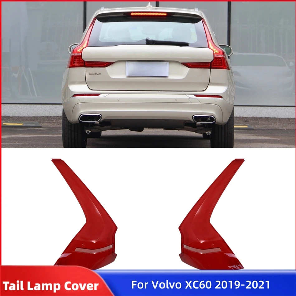 

Для Volvo XC60 2019 2020 2021, аксессуары для задних фонарей автомобиля, изделия, стоп-сигналы, задняя крышка корпуса