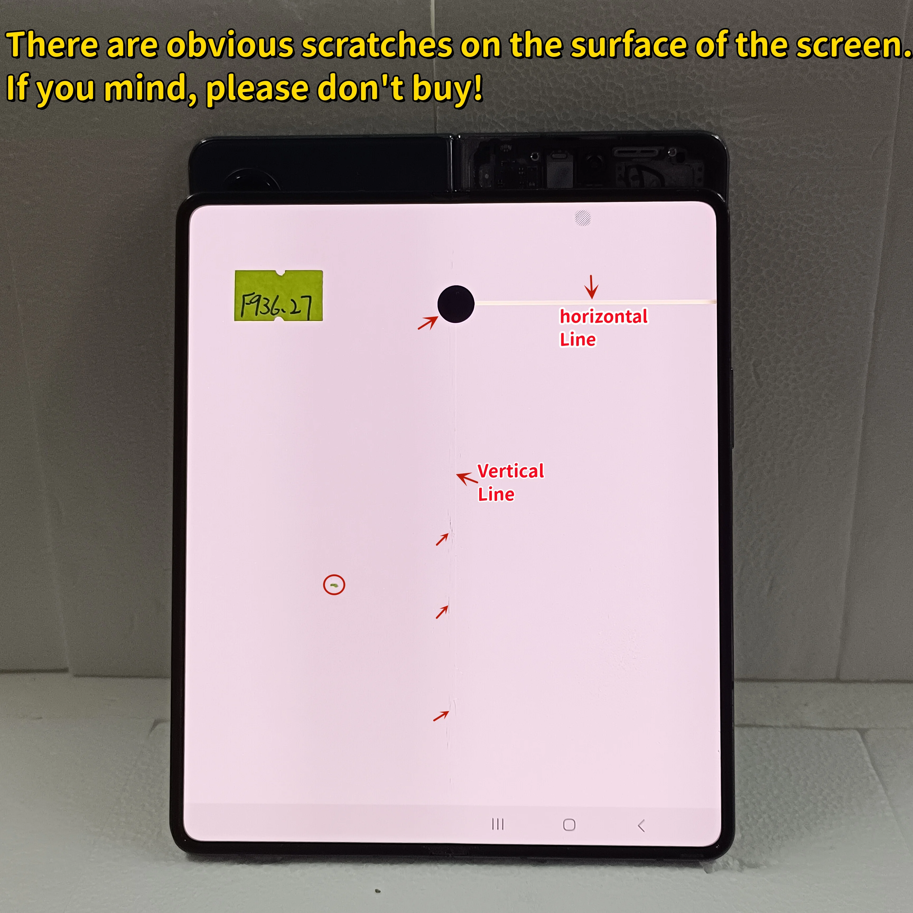 Imagem -05 - Display Lcd Touch Screen Digitador Peças de Montagem Amoled Peças Fit para Samsung z Dobre 5g Sm-f9360 F936u F936b ds