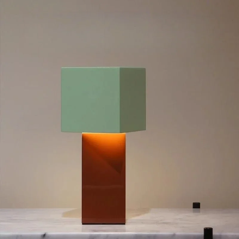 High-end desk lamp contrasting color cream wind