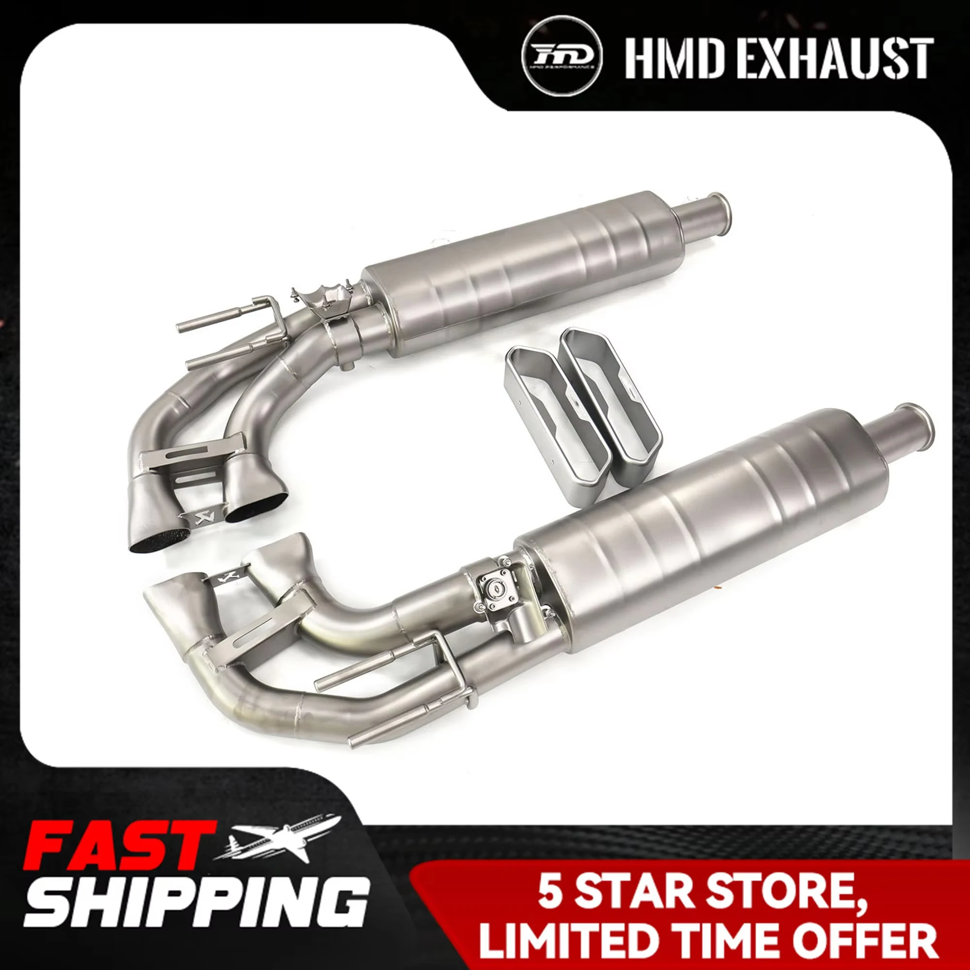 

Выхлопная система HMD из нержавеющей стали с высокой производительностью потока для глушителя Mercedes Benz G63 W464 с клапанами