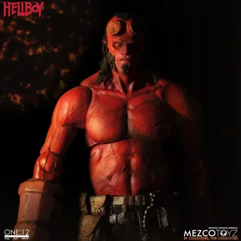 Original Mezco ONE:12 Hellboy 2019 Anime Action Collection Figures Model Toys Gifts for Kids