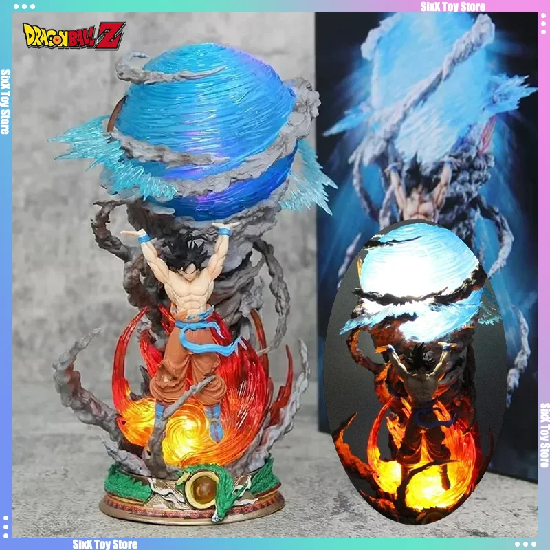 

Dragon Ball Spirit Bomb Sou Goku Anime Figure Super Saiya PVC Collection Figurine Model Statue Action Figures Children Gifts