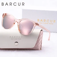 BARCUR, hermosas gafas de sol para mujer, cómodas, duraderas, transparentes, PC, montura de ojo de gato, gafas de sol polarizadas UV400 para viajes y fiestas, el mejor regalo