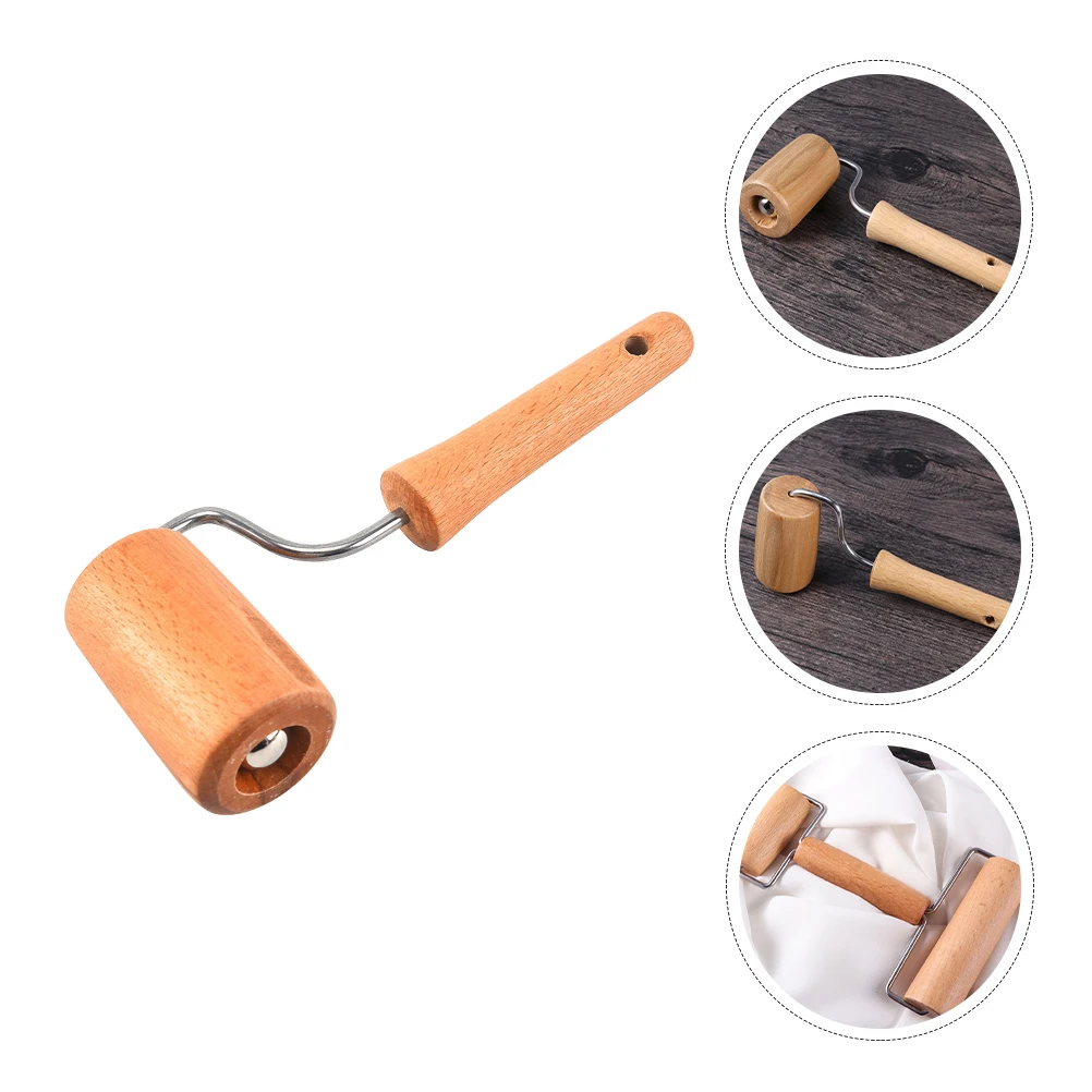

2 Pcs Rolling Pin Wooden H Non Stick Practical Kitchen Tool Stainless Steel Easy Clean Widely Used Making Pastries Noodles