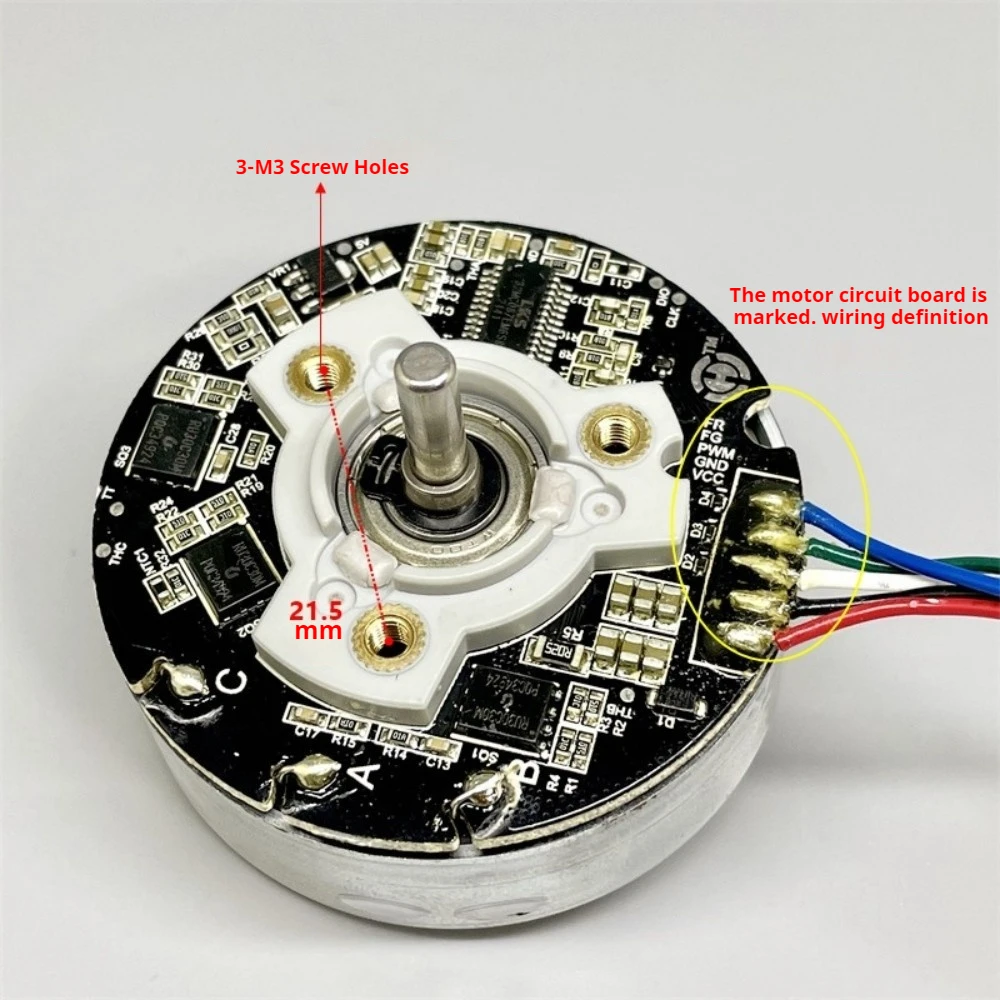 

External Rotor Brushless Motor DC12-20V 4038RP Speed Regulation Forward Reverse Rotation with 9cm Cable for DIY Drones